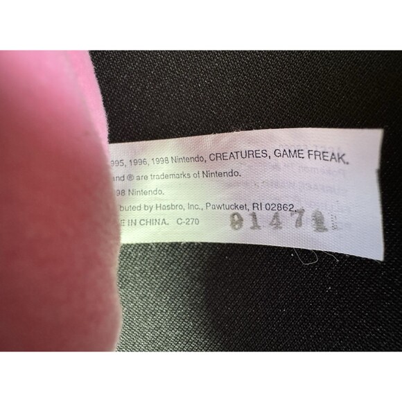 1998 Pokemon JIGGLYPUFF #39 NINTENDO Hasbro Plush 5" - NEW with Tags - Picture 3 of 6